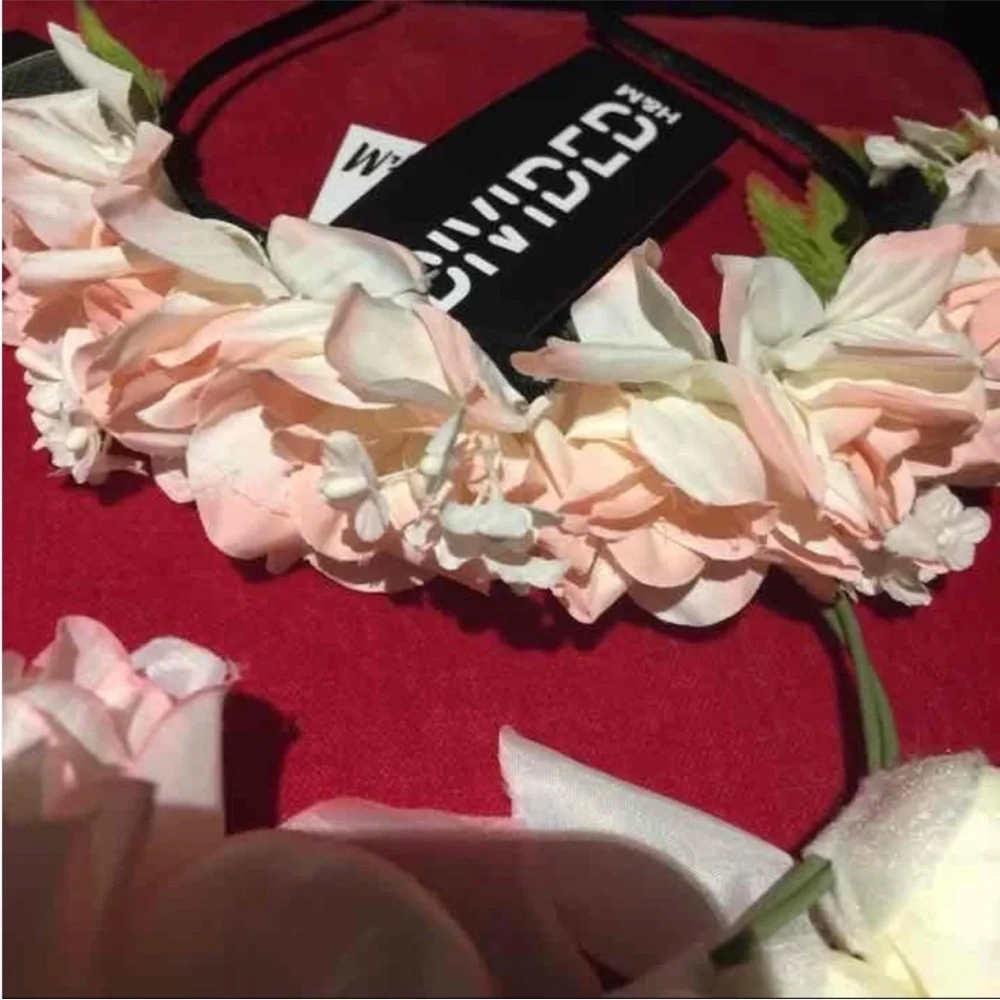 3 New H&M flower crown headband bundle floral crown festival